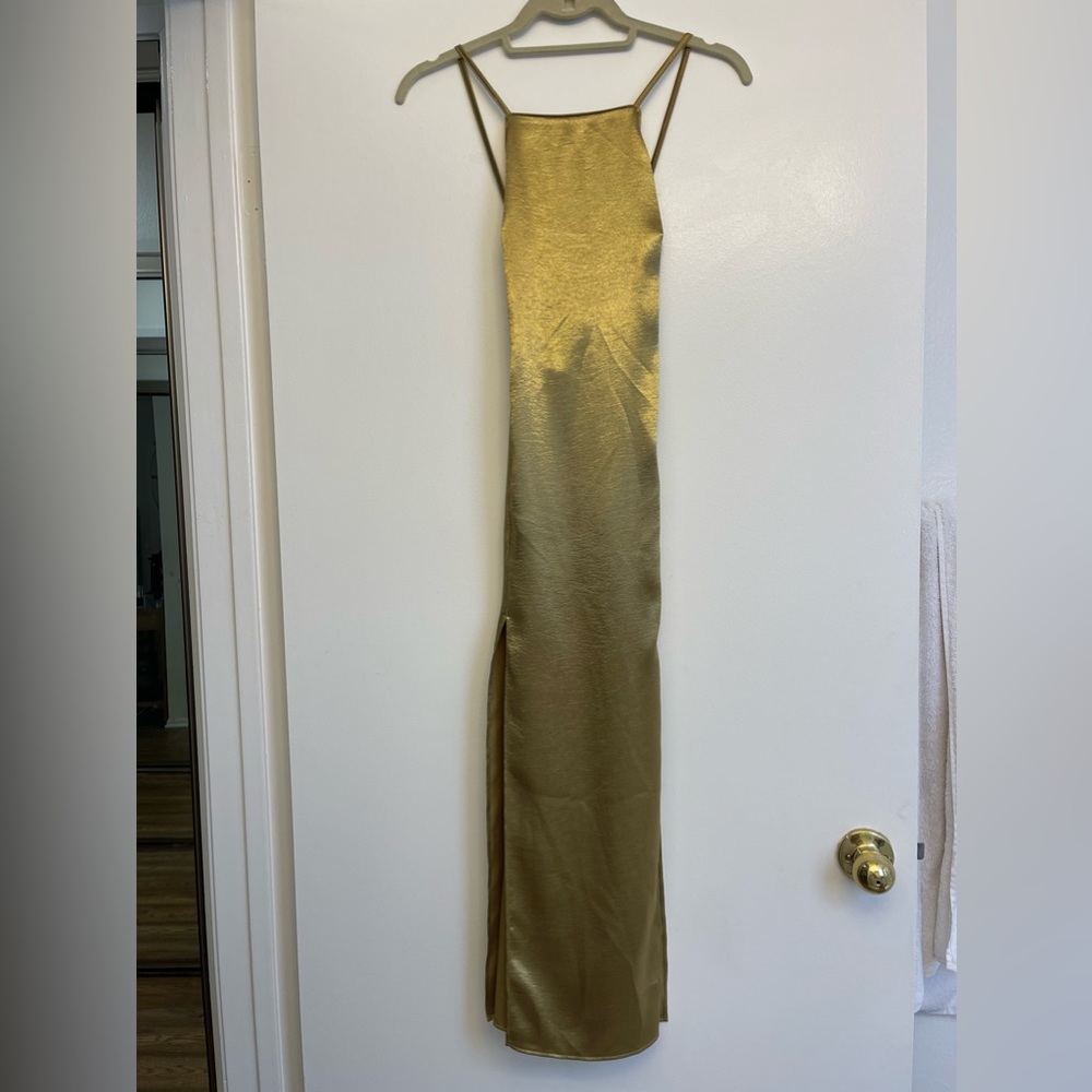 Green Silk Topshop Dress